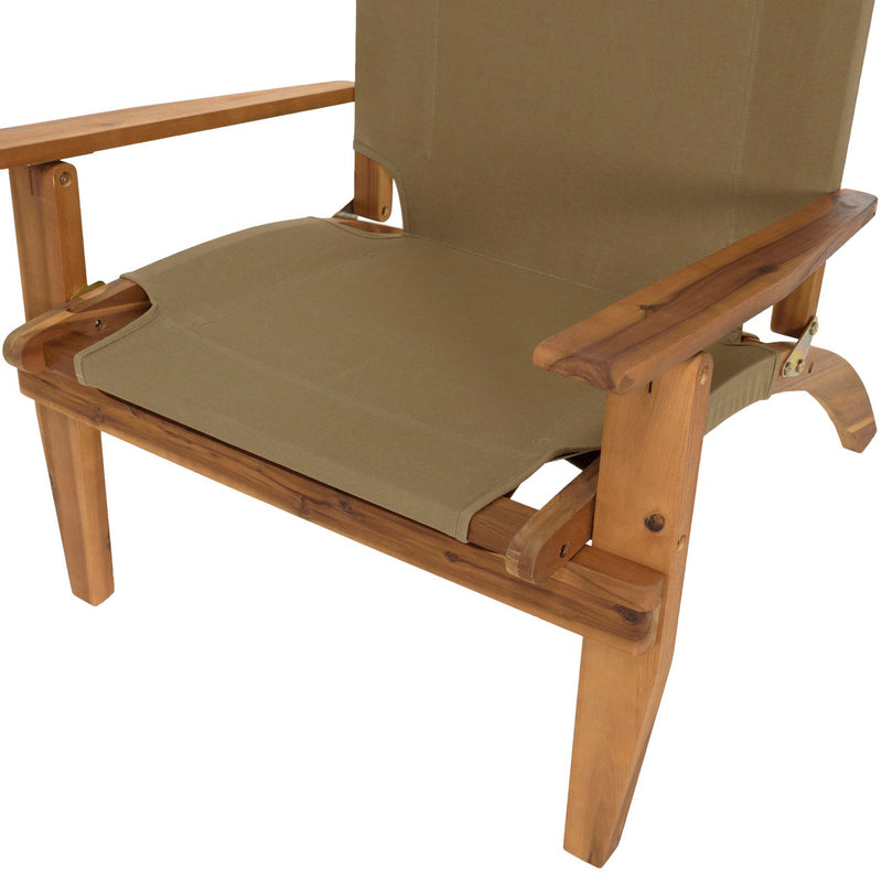 Vick - Salon De Jardin - Acacia - Taupe/Marron