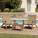 Vick - Salon De Jardin - Acacia - Taupe/Marron