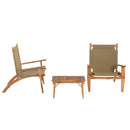 Vick - Salon De Jardin - Acacia - Taupe/Marron