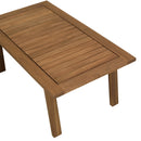 Vick - Salon De Jardin - Acacia/Polyester - Taupe/Marron