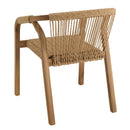 Vick - Lot De 2 Fauteuils Jardin - Acacia/Rotin Synthétique - Marron/Beige