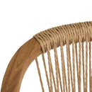 Vick - Lot De 2 Fauteuils Jardin - Acacia/Rotin Synthétique - Marron/Beige
