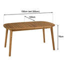 Vick - Table De Jardin - Acacia - Marron