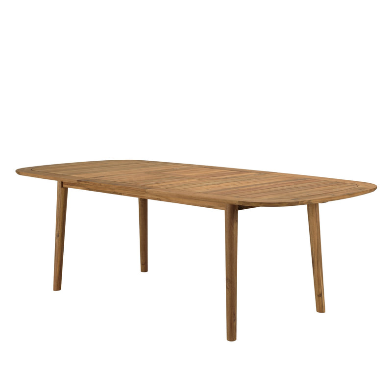 Vick - Salon De Jardin - Acacia/Rotin Synthétique - Marron/Taupe