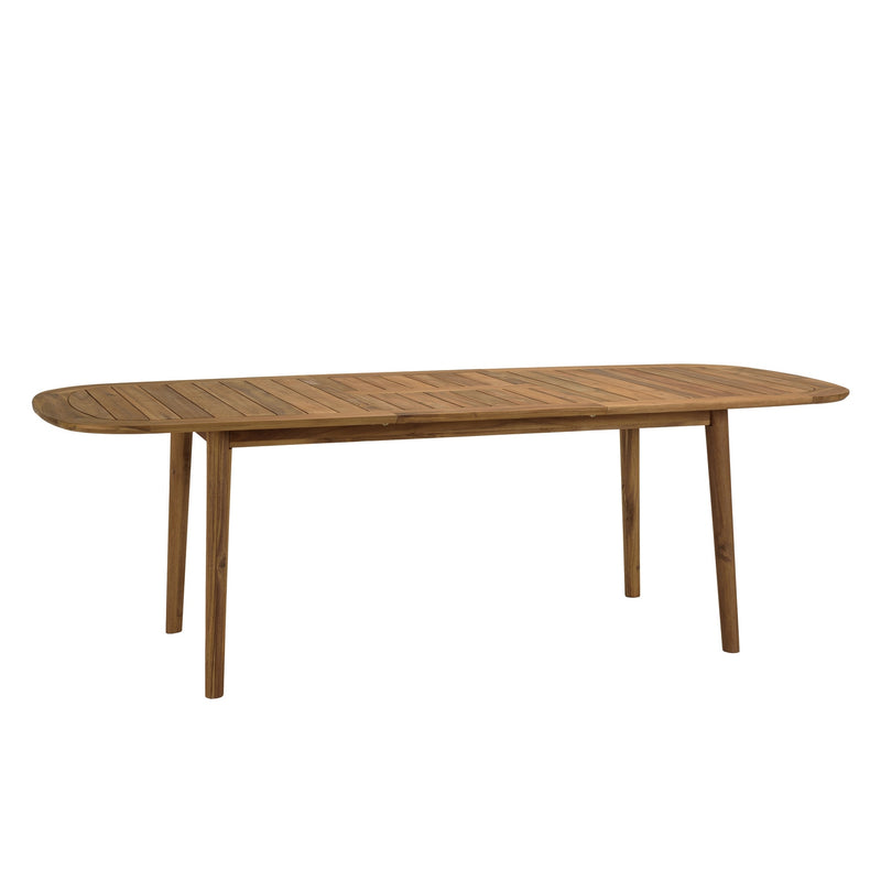 Vick - Salon De Jardin - Acacia/Rotin Synthétique - Marron/Taupe