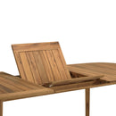 Vick - Salon De Jardin - Acacia/Rotin Synthétique - Marron/Taupe