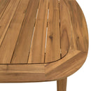 Vick - Salon De Jardin - Acacia/Rotin Synthétique - Marron/Taupe