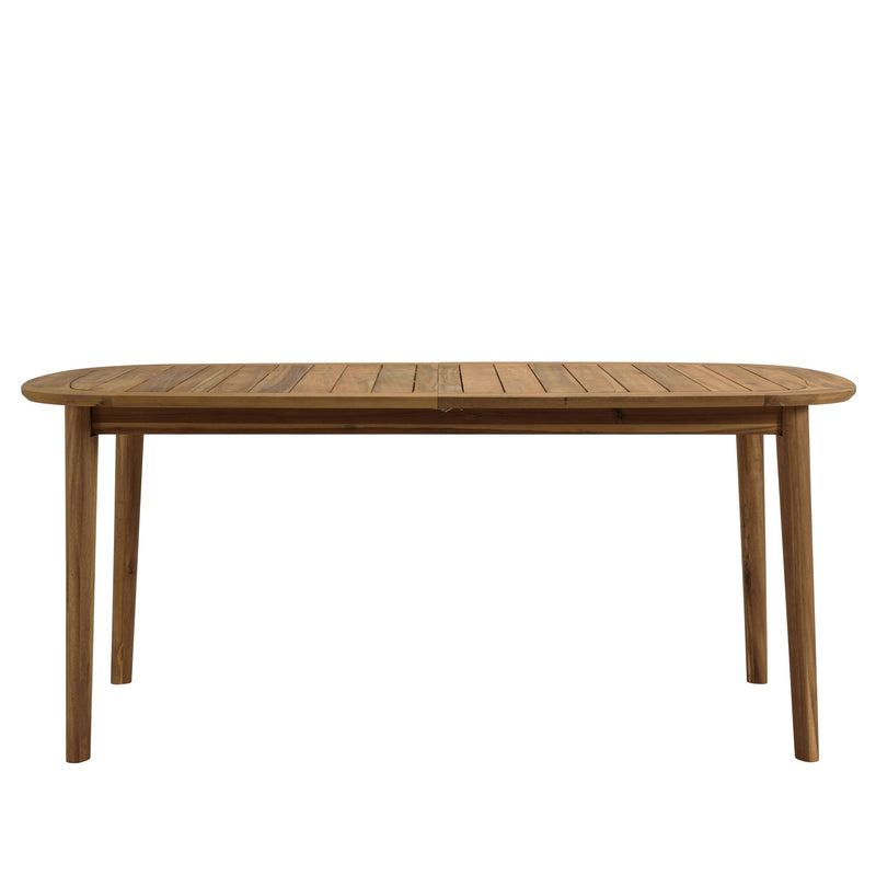 Vick - Salon De Jardin - Acacia/Rotin Synthétique - Marron/Taupe