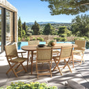 Vick - Salon De Jardin - Marron/Taupe