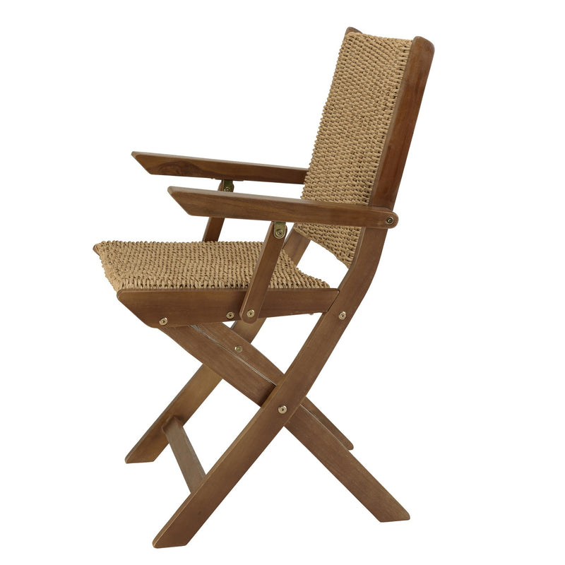 Vick - Salon De Jardin - Marron/Taupe