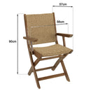 Vick - Salon De Jardin - Marron/Taupe