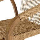 Vick - Salon De Jardin - Acacia/Angélique (Basralocus)/Rotin Synthétique - Beige/Marron