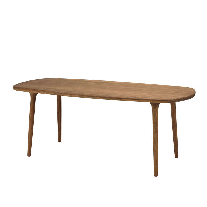 Vick - Salon De Jardin - Acacia/Angélique (Basralocus)/Rotin Synthétique - Beige/Marron