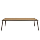 Vick - Salon De Jardin - Acier/Tissu Polyester/Rotin Synthétique/Mousse Polyuréthane/Fibre Polyester/Acacia - Taupe/Gris Anthracite