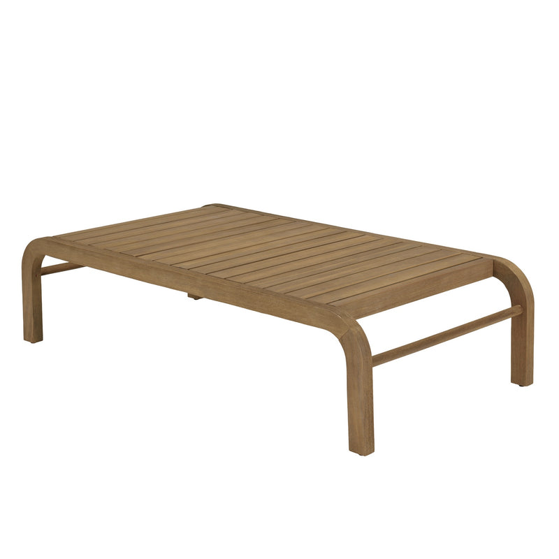 Celestin - Salon De Jardin - Acacia/Corde Polypropylène/Tissu Polyester/Mousse Polyuréthane/Fibre Polyester - Beige/Gris/Marron