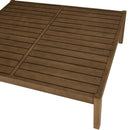 Celestin - Salon De Jardin - Acacia/Corde Polypropylène/Tissu Polyester/Mousse Polyuréthane/Fibre Polyester - Vert/Gris/Marron
