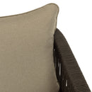 Celestin - Salon De Jardin - Acacia/Corde Polypropylène/Tissu Polyester/Mousse Polyuréthane/Fibre Polyester - Vert/Gris/Marron