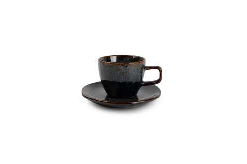 Mielo - Set De 4 Tasses À Moka - Grès - Bleu/Vert