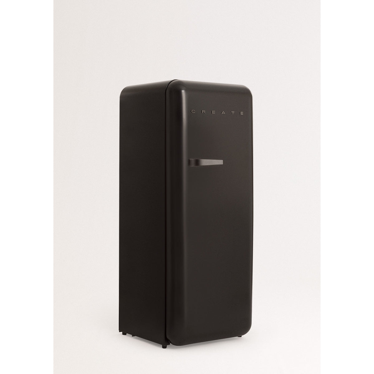 Retro Fridge 281L - Retro Fridge - Black with Black Handles