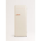 Retro Fridge 281L - Frigorífico Retro - Blanco Roto Tiradores Oro Rosa