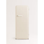 Retro Fridge 281L - Réfrigérateur Rétro - Blanc Cassé Poignées Marbre