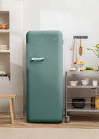 Fridge Retro 281L - Frigorífico De Estilo Retro - Sage# Plata