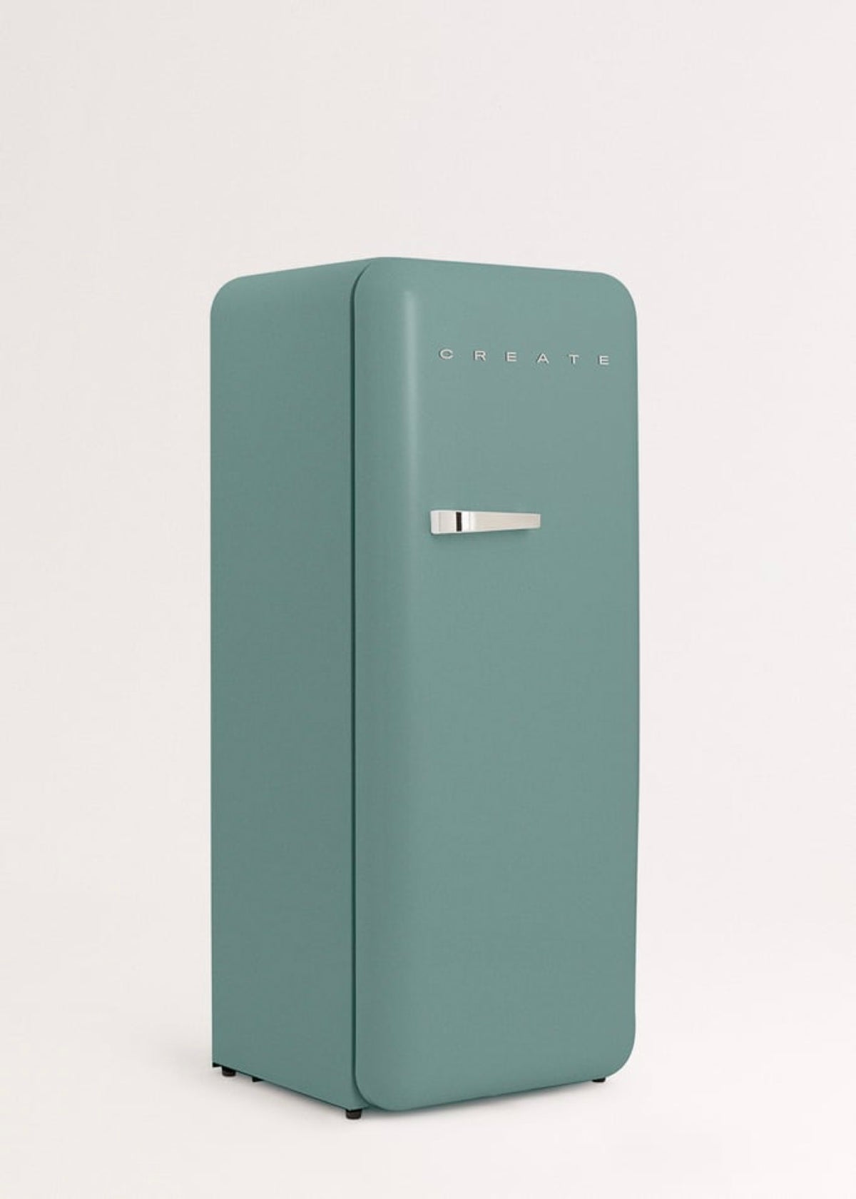 Fridge Retro 281L - Frigorífico De Estilo Retro - Sage# Plata