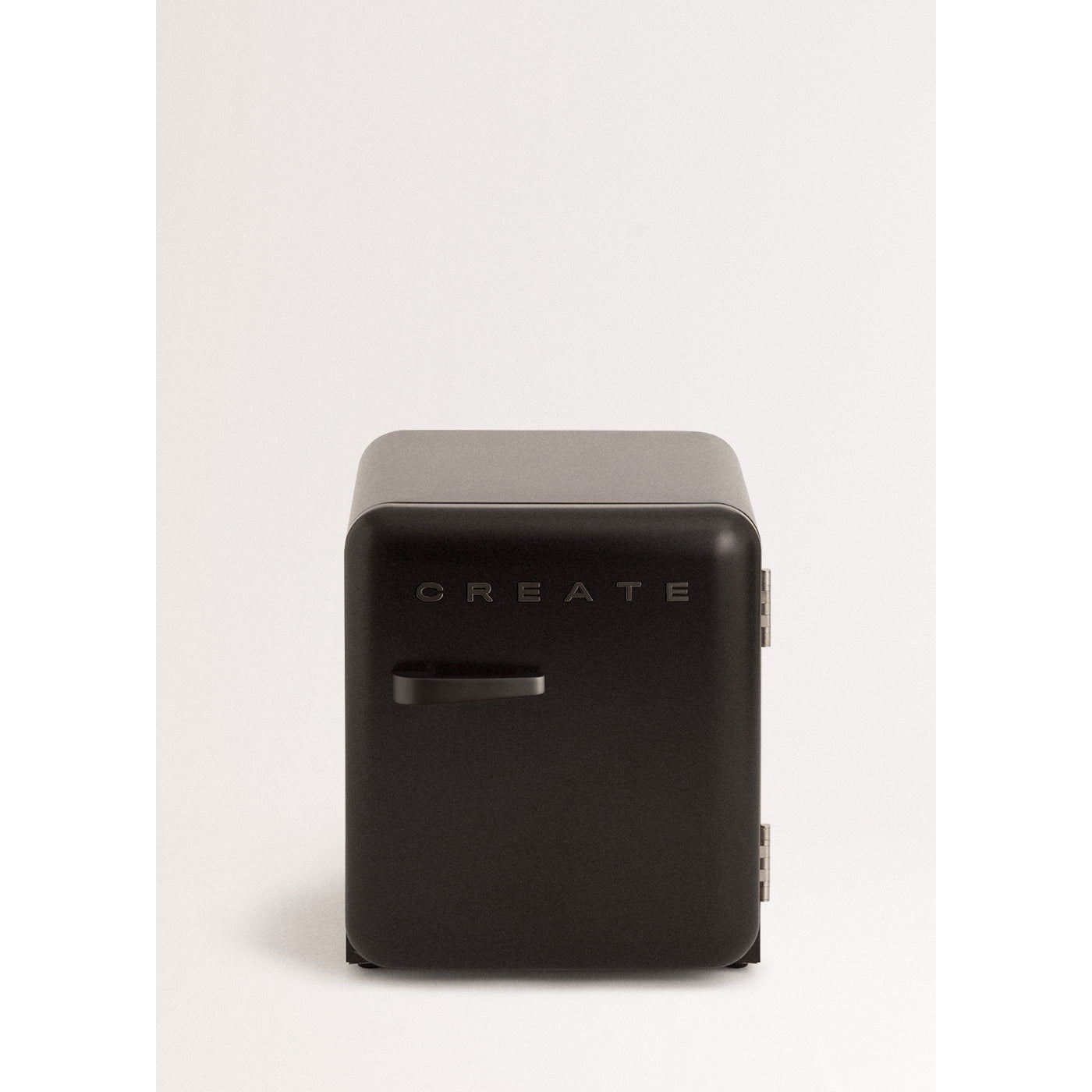Retro Fridge 48L - Retro Refrigerator - Black with Black Handles