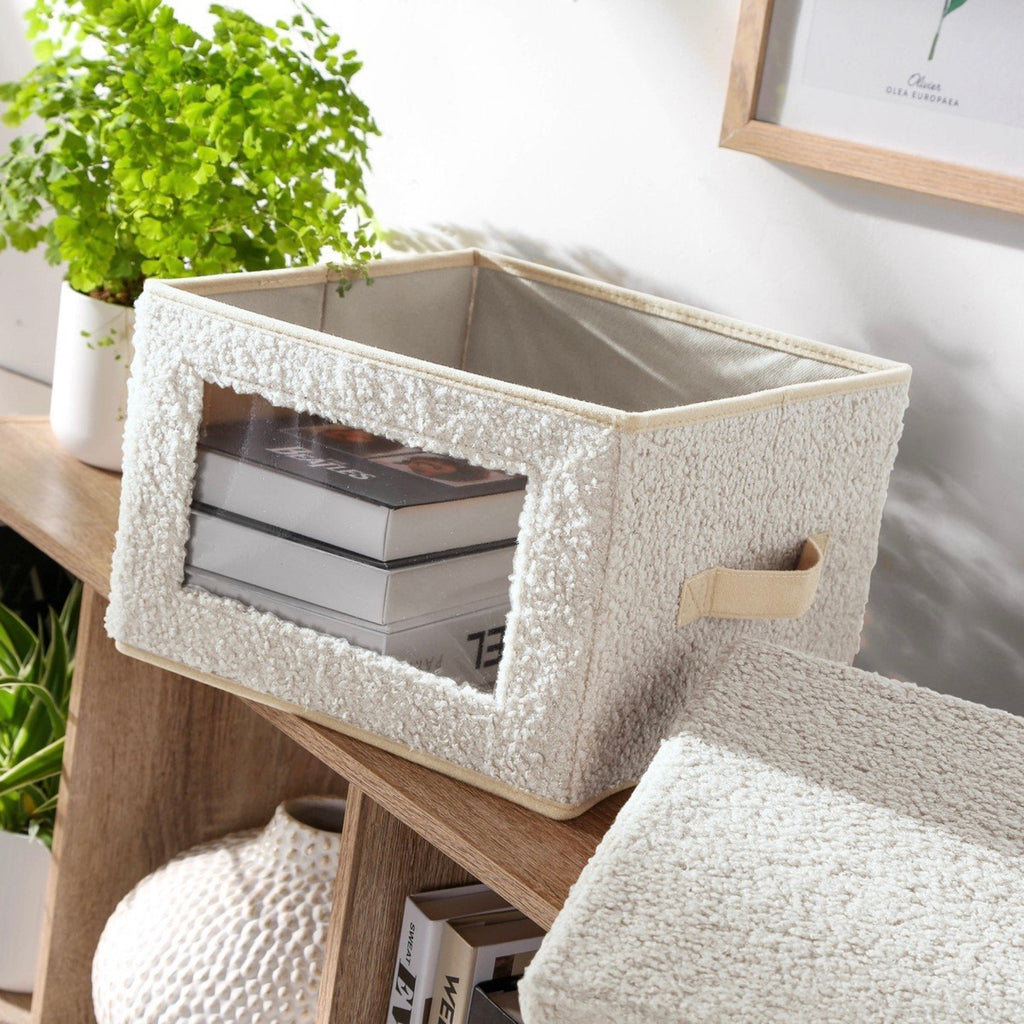 Storage Box - Fabric - Ecru