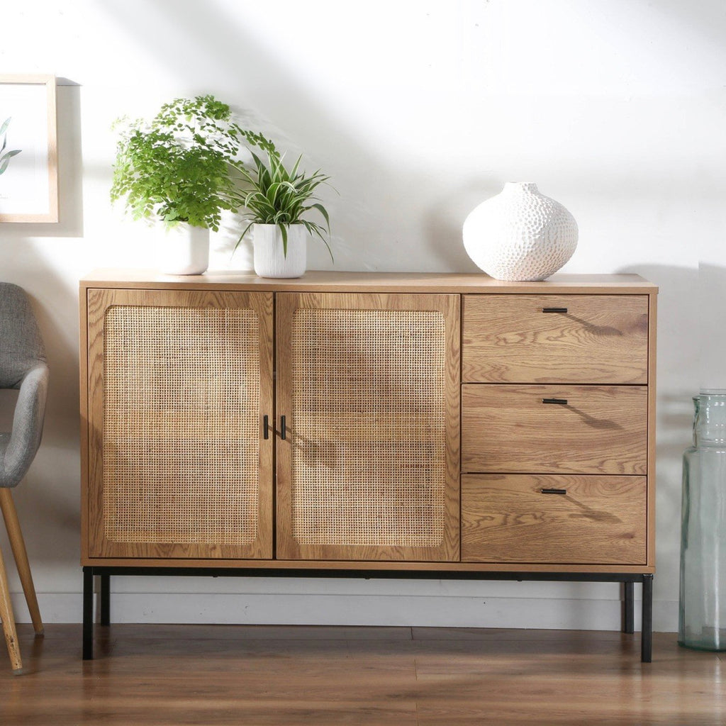 Jaya - Sideboard 3 Drawers / 2 Doors - Rattan