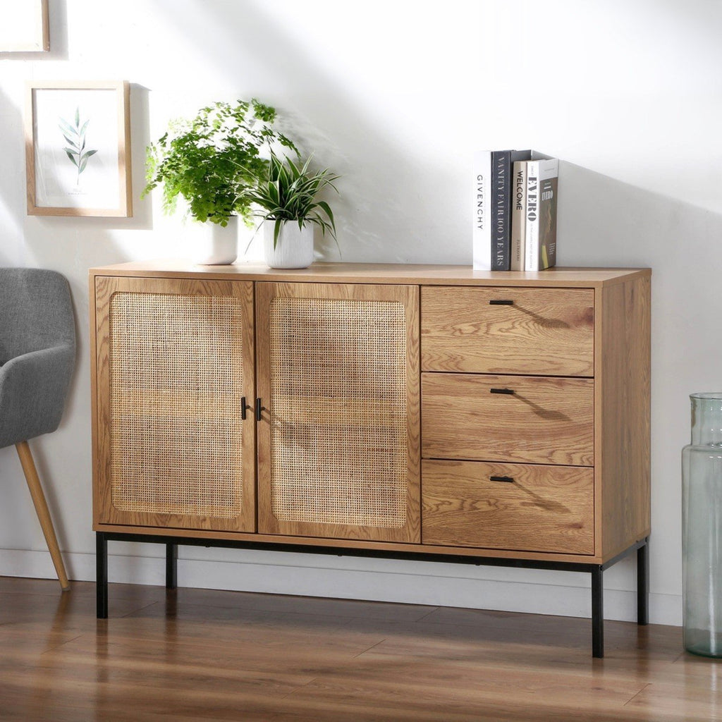 Jaya - Sideboard 3 Drawers / 2 Doors - Rattan