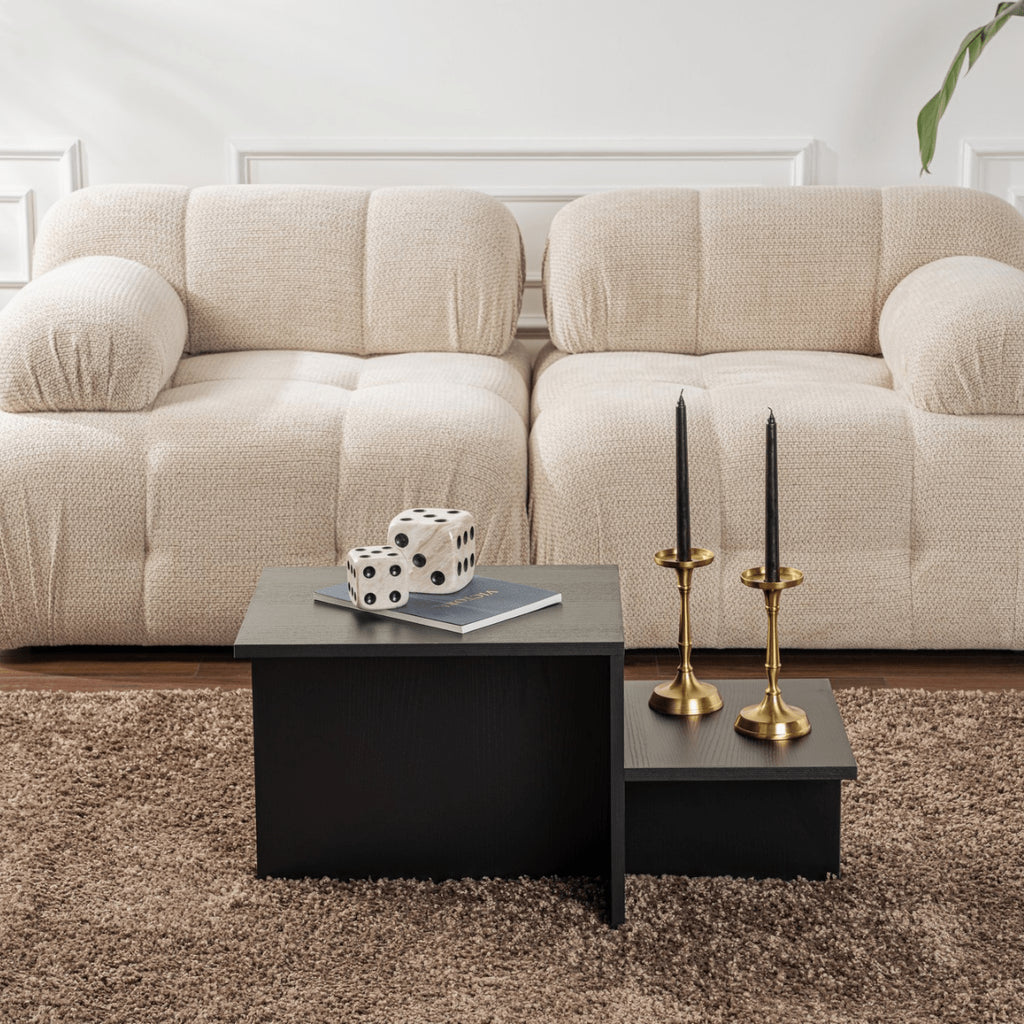 Harmony Living Room Coffee Table - Black Wood