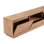 Vanguard - TV Unit with 3 Drop-Down Doors/1 Open Compartment - Atlantic Pine