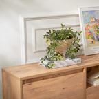 Vanguard - TV Unit with 3 Drop-Down Doors/1 Open Compartment - Atlantic Pine