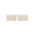 Fundas de almohada lisas - Pure - 100% percal de algodón - Crema