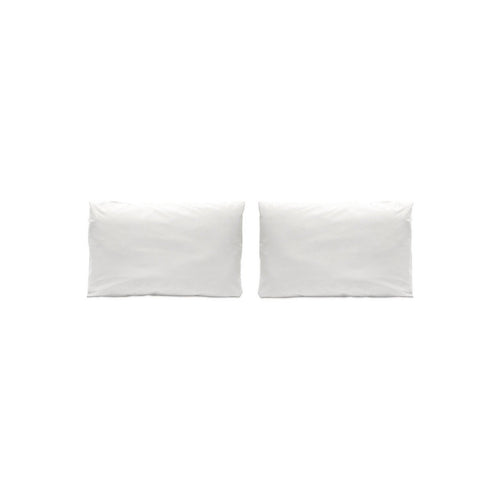Fundas de almohada lisas - Puro - 100% Algodón Percal - Blanc