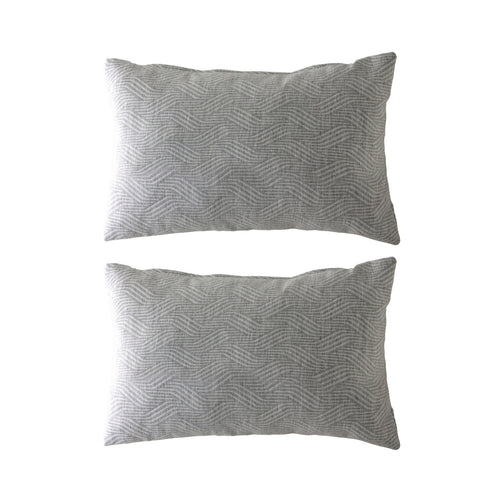 Cushions (Unfilled) Jacquard - Tevere-B - 20% Cotton - 80% Polyester - Grey