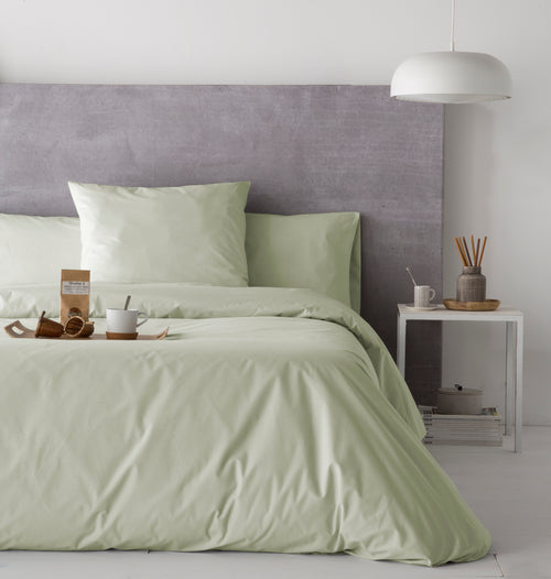 Comforter Cover Plain - Pure - 100% Cotton Percale - Verde Gris
