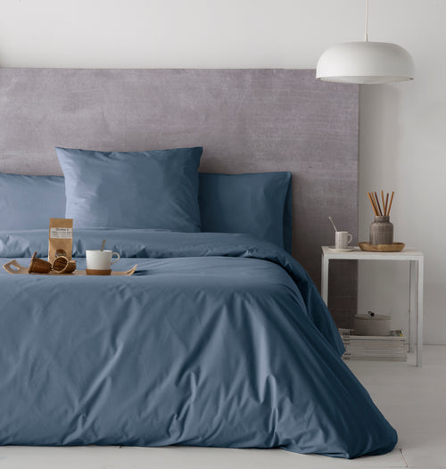 Comforter Cover Plain - Pure - 100% Cotton Percale - Denim