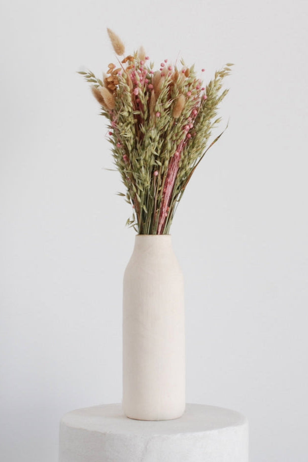 Ramo De Flores - Ucanha - Natural, Terracota Y Rosa