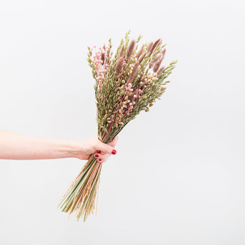 Bouquet de Fleurs - Ucanha - Naturel, Terracotta Et Rose