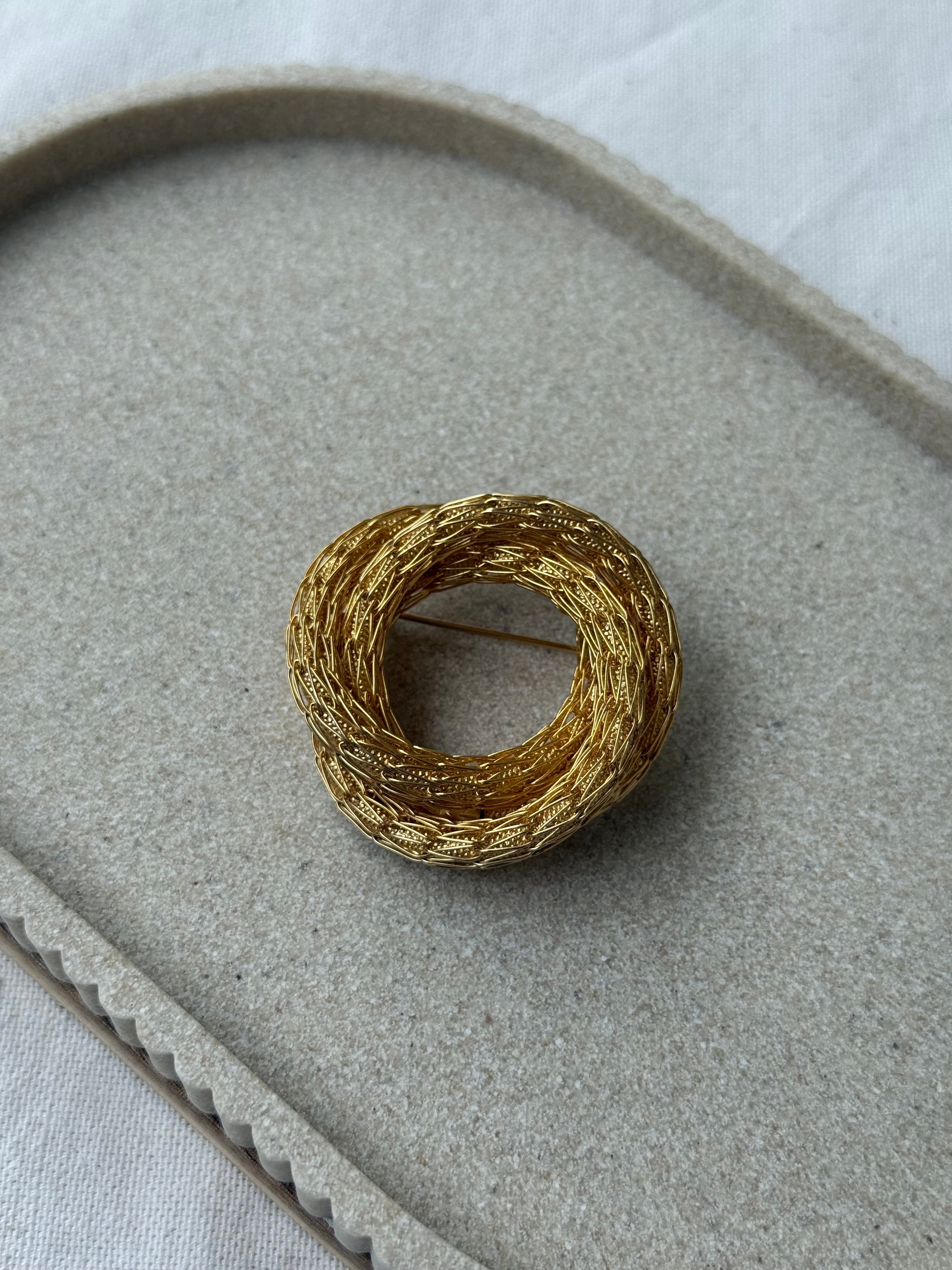 Broche Vintage - Corona Texturizada