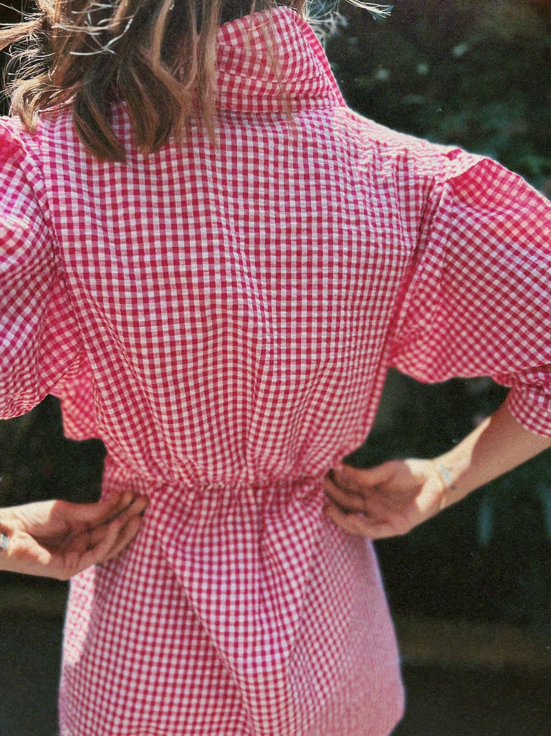 The Giulia Dress - Pink Gingham