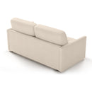 Canapé 3 Places Convertible Avec Ouverture Express En Tissu - Cosenza - Beige