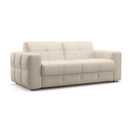 Canapé 3 Places Convertible Avec Ouverture Express En Tissu - Chester - Beige