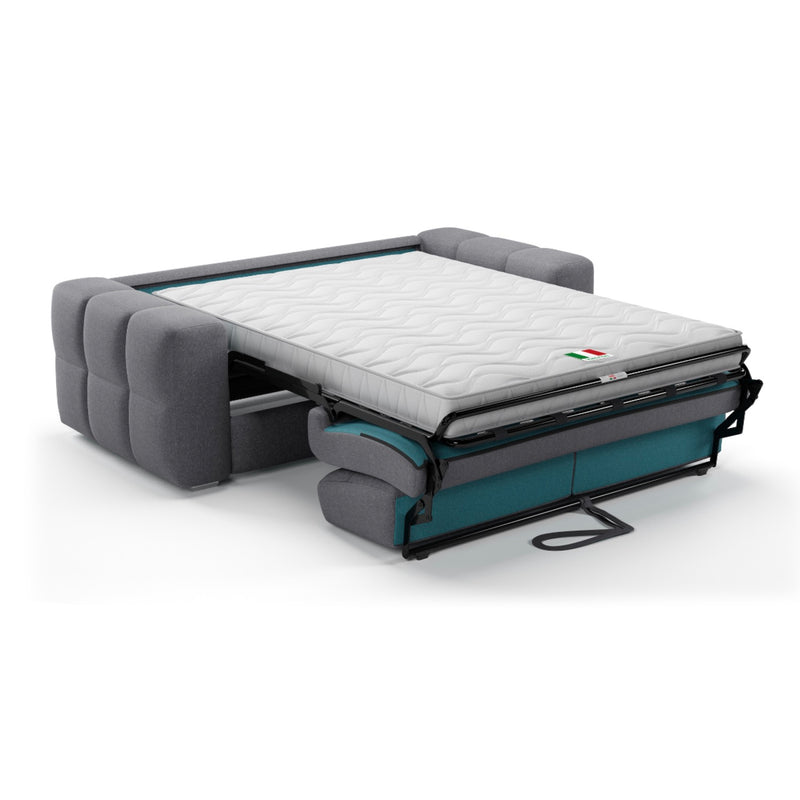 Canapé 3 Places Convertible Avec Ouverture Express En Tissu - Chester - Gris