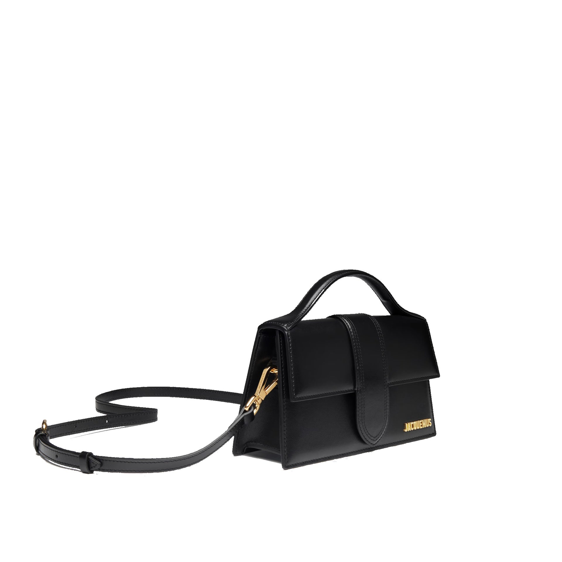 Jacquemus - Bolso Le Grand Bambino - Logotipo dorado - Mujeres - Negro