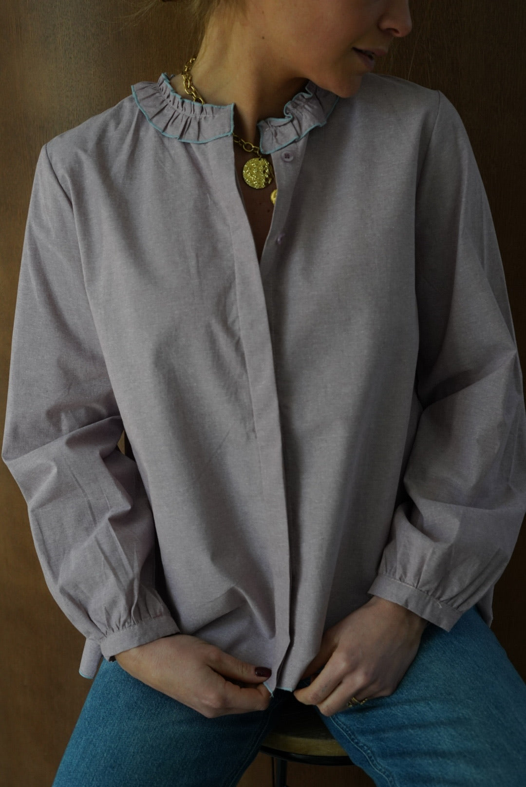 Alice Blouse Heather Lilac