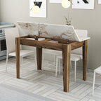 Tables De Cuisine Kiev 506 - Noyer / Blanc