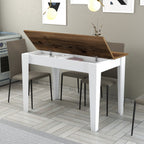 Tables De Cuisine Kiev 511 - Noyer / Blanc